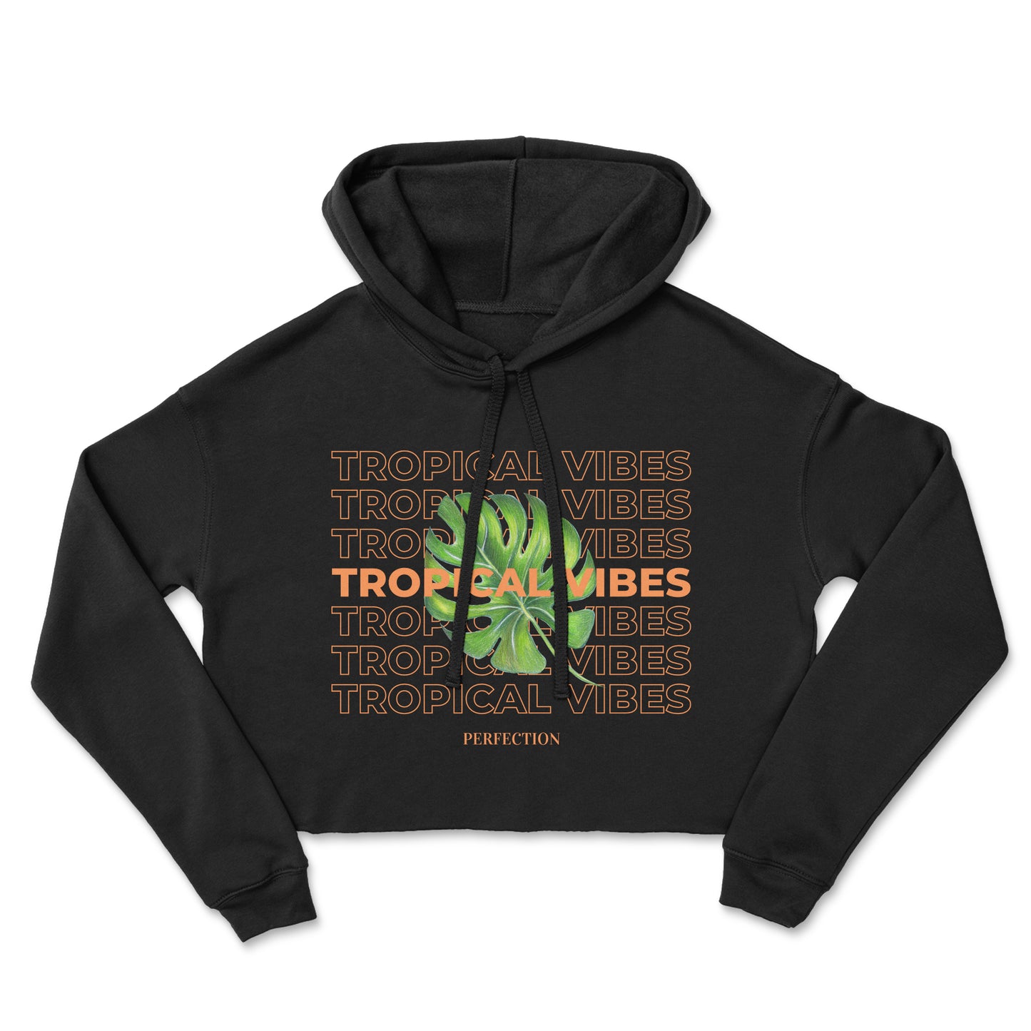 tropical croptop hoodie