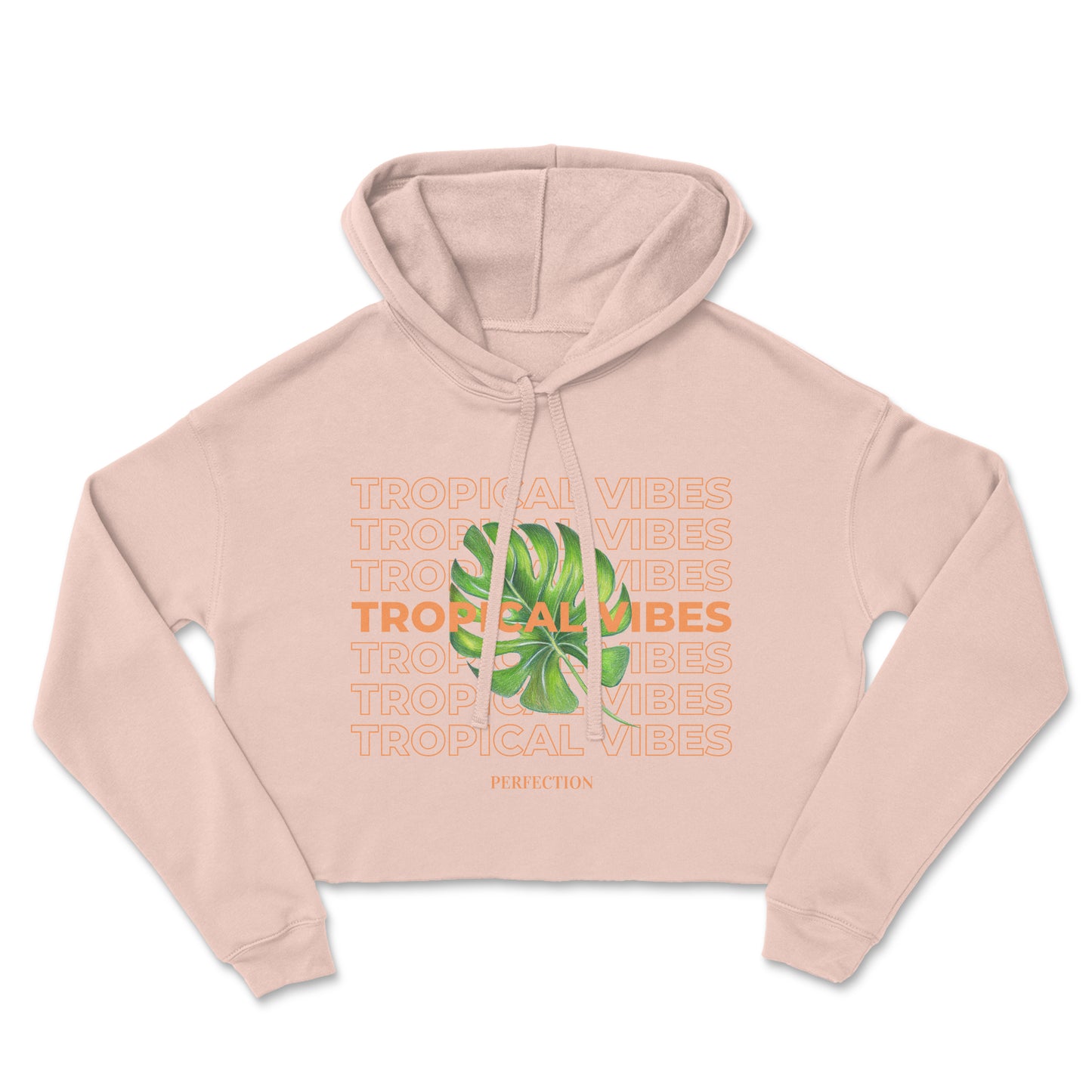 tropical croptop hoodie