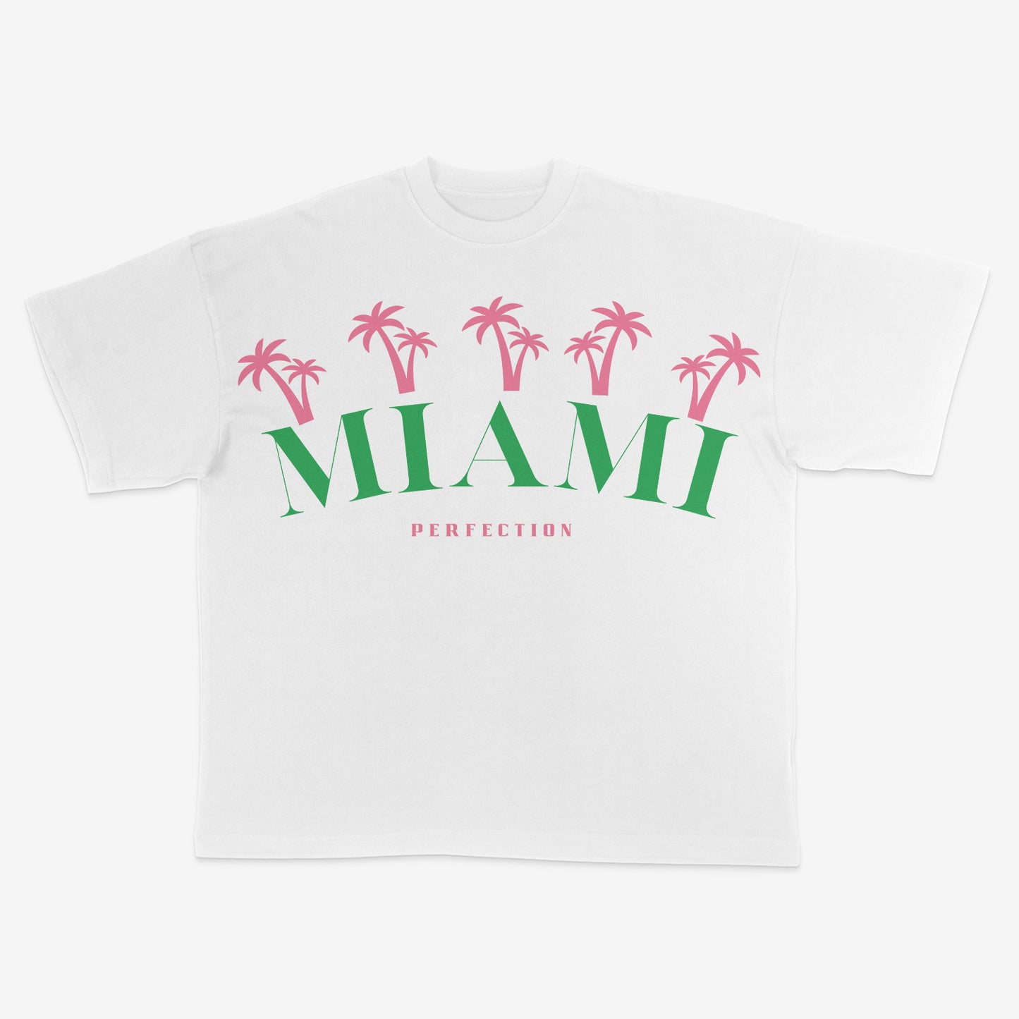 MIAMI PALM TREES Oversized Heavyweight TSHIRT..
