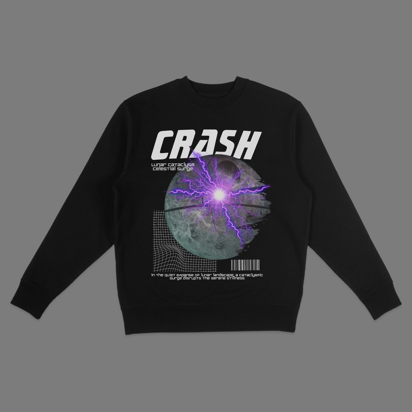 CRASH PRINT sweatshirt