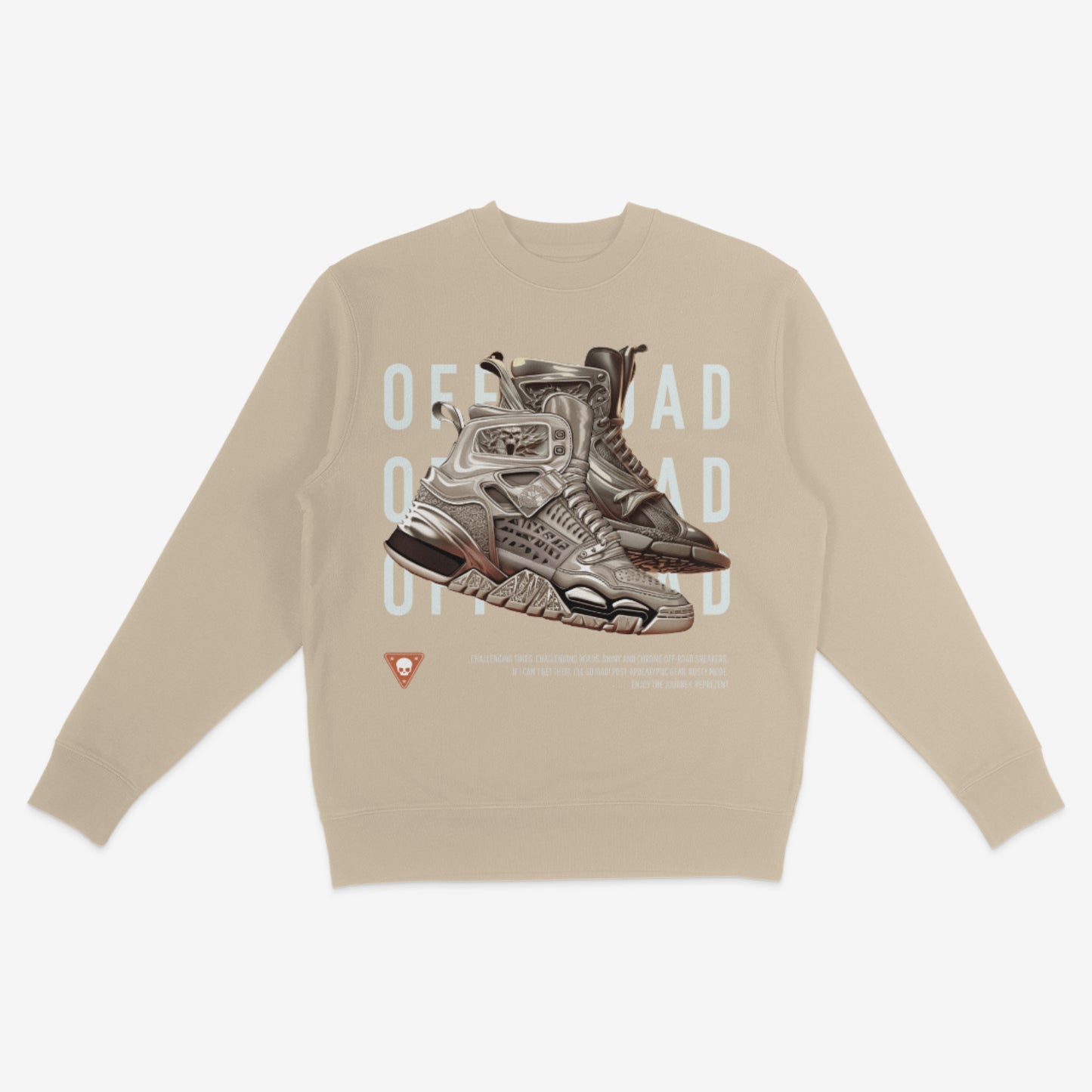 PFTN sneakers print sweatshirt