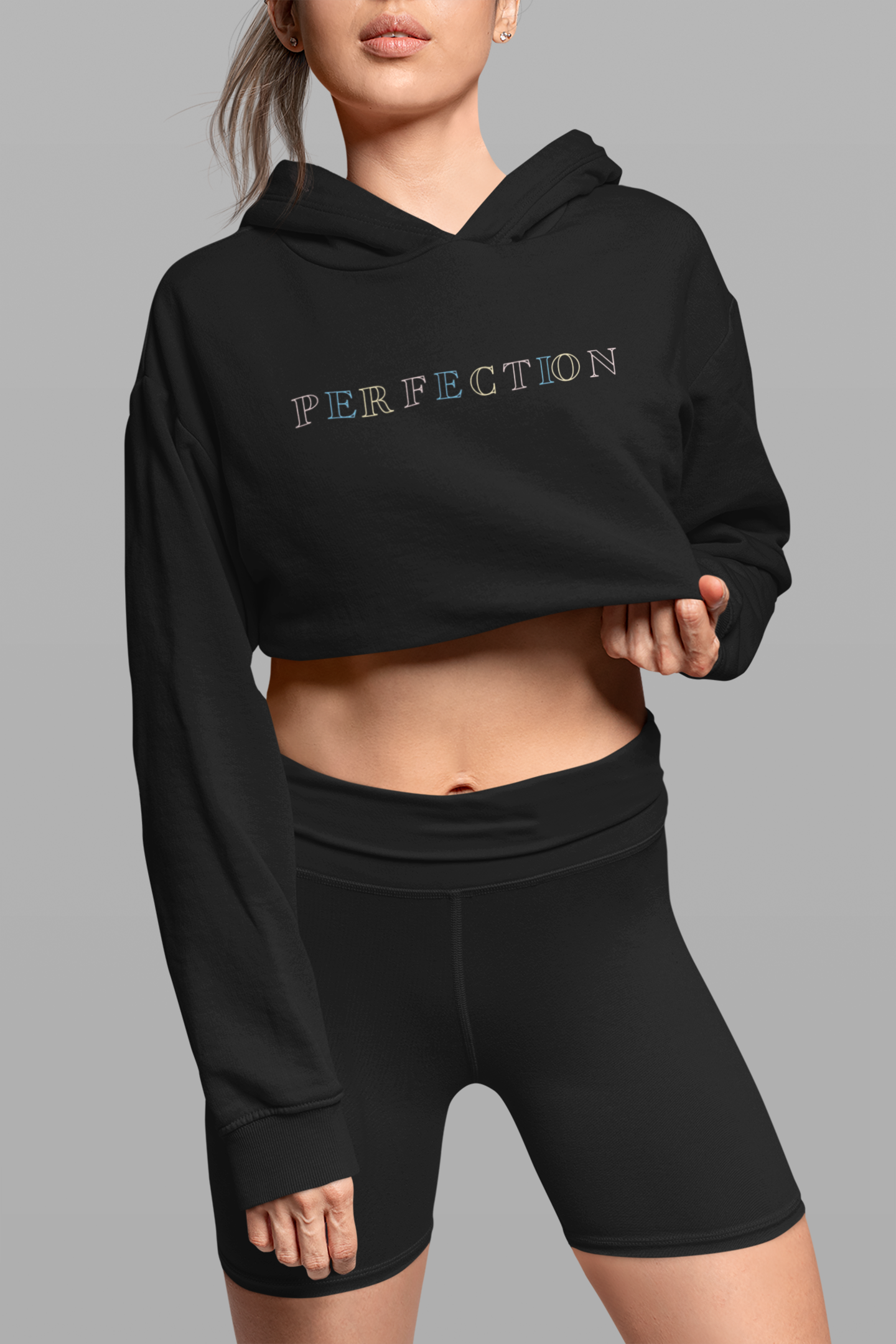 PERFECTIONcroptop hoodie