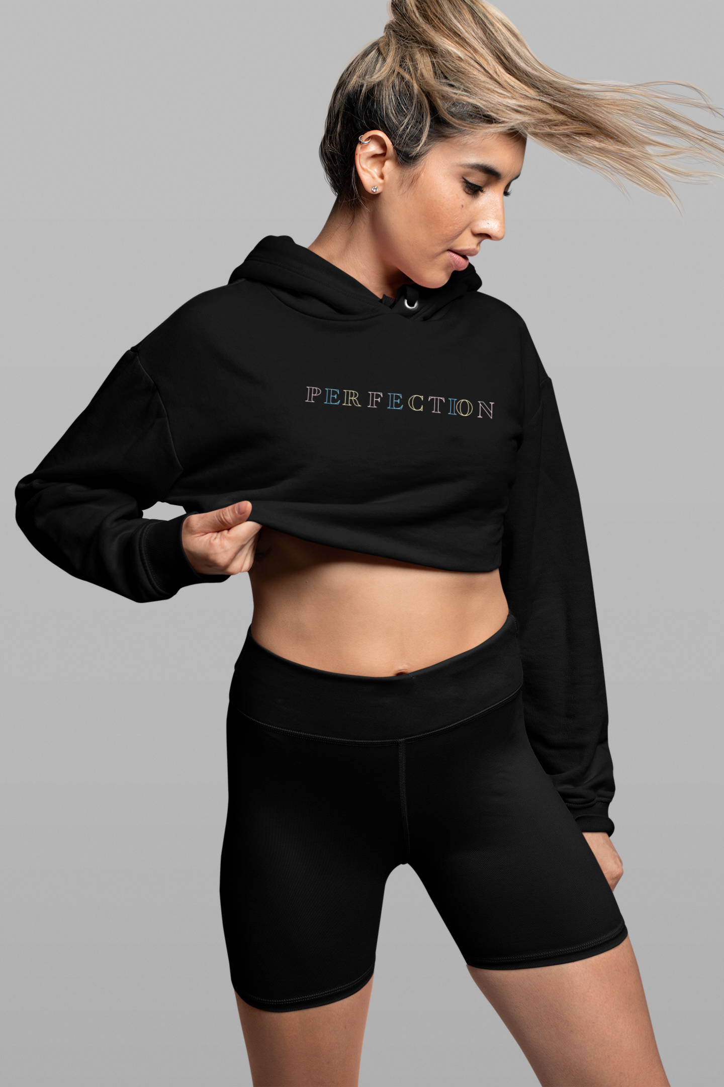 PERFECTIONcroptop hoodie