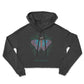 pftn btterfly print croptop hoodie