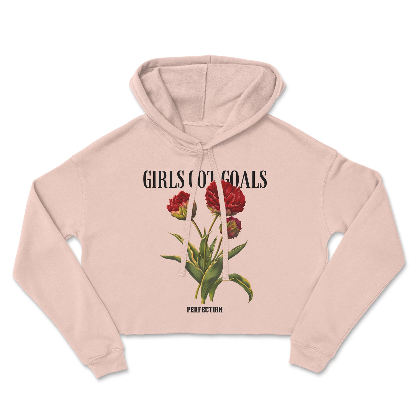 girl got goals croptop hoodie