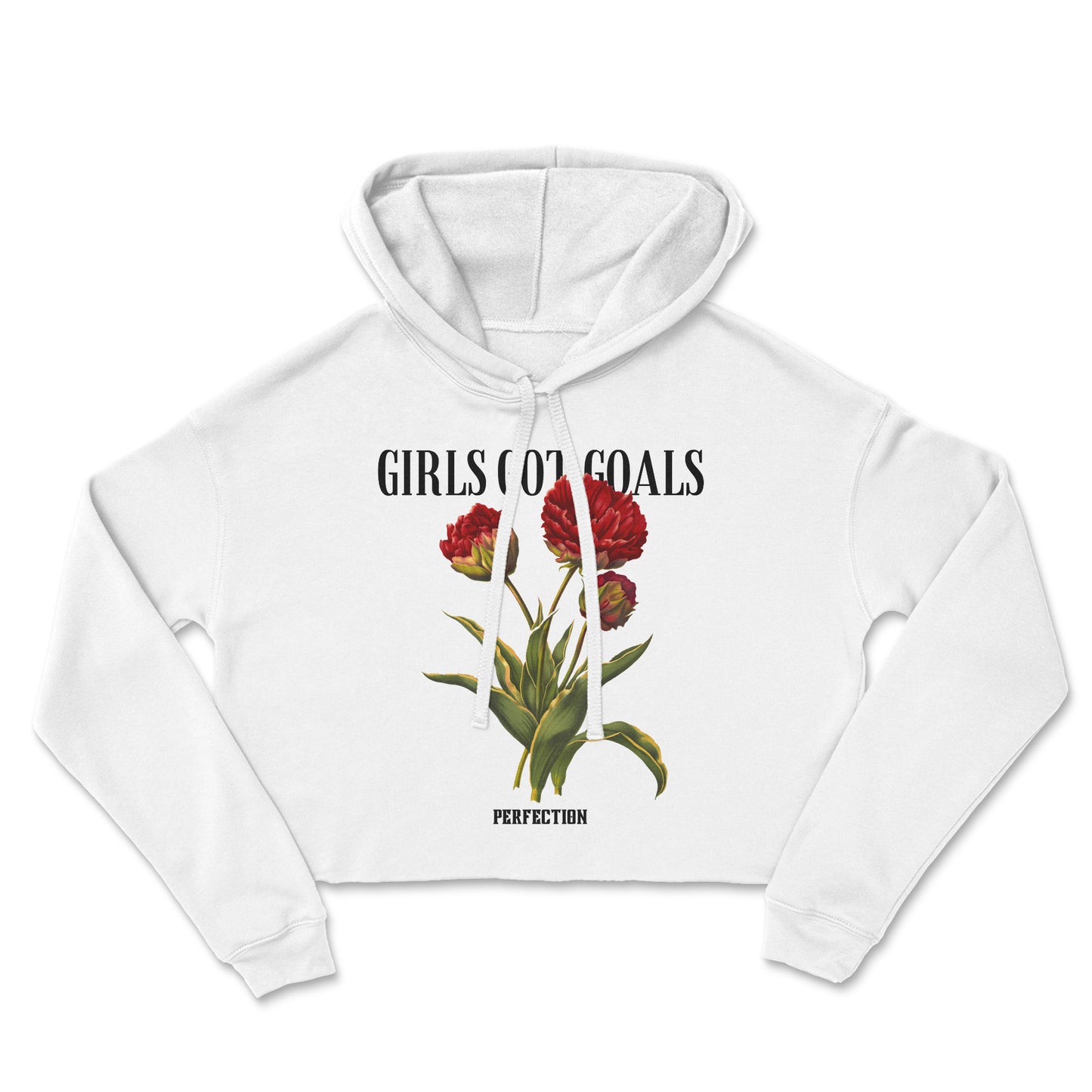 girl got goals croptop hoodie