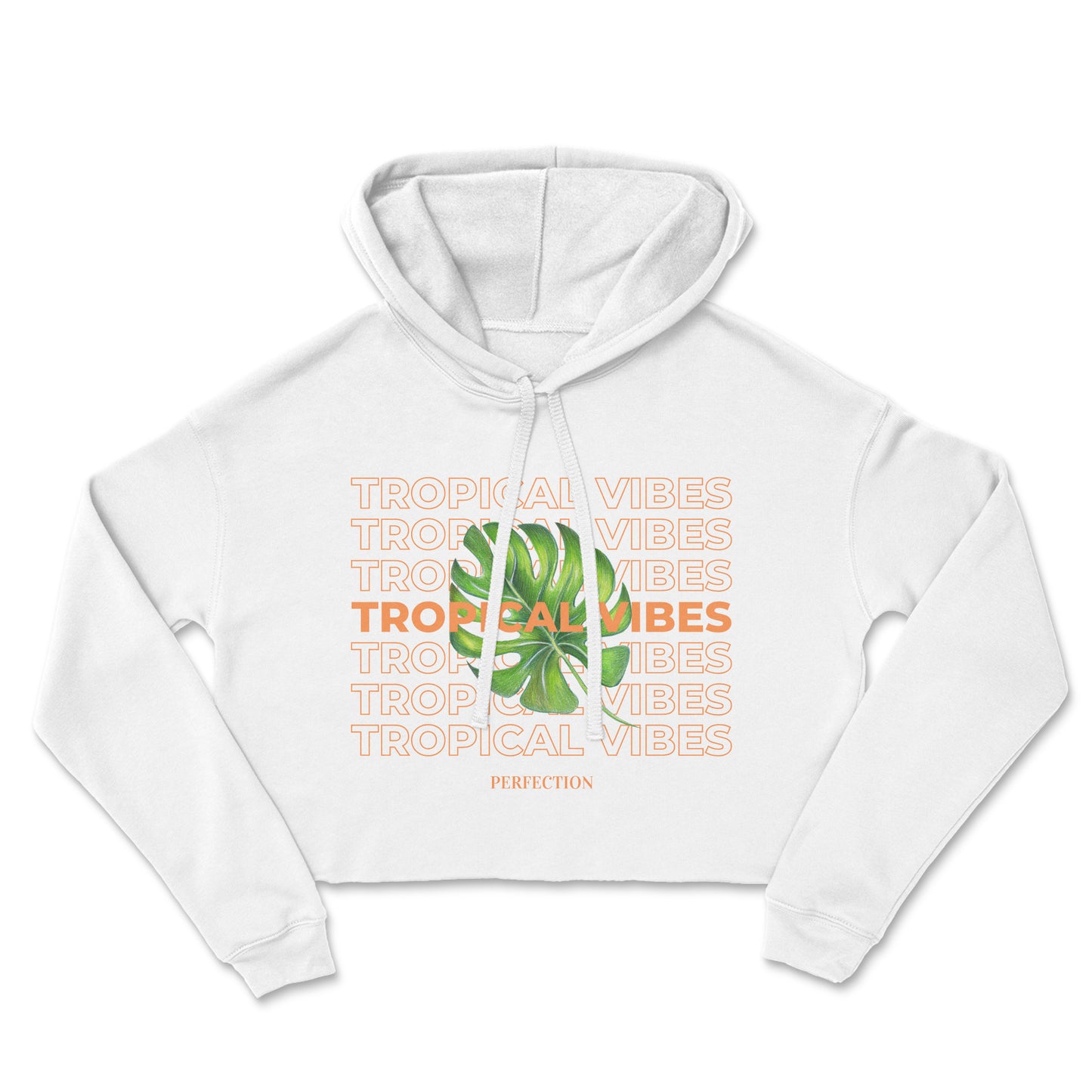 tropical croptop hoodie