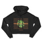 tropical croptop hoodie