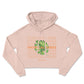 tropical croptop hoodie