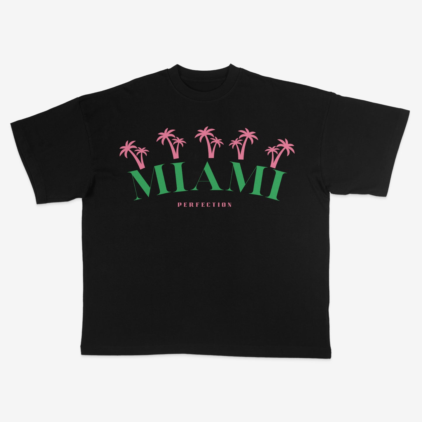 MIAMI PALM TREES Oversized Heavyweight TSHIRT..