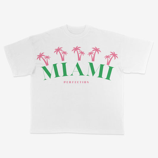 MIAMI PALM TREES Oversized Heavyweight TSHIRT..