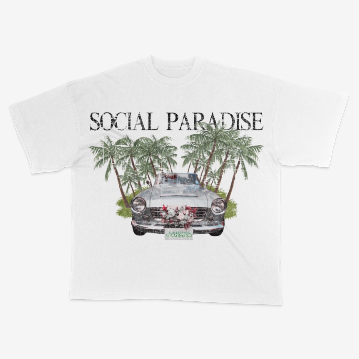 SOCIAL PARIDISE Oversized Heavyweight TSHIRT..