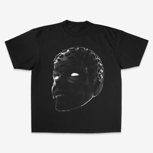 BLacK SNKR HEAD Print tshirt