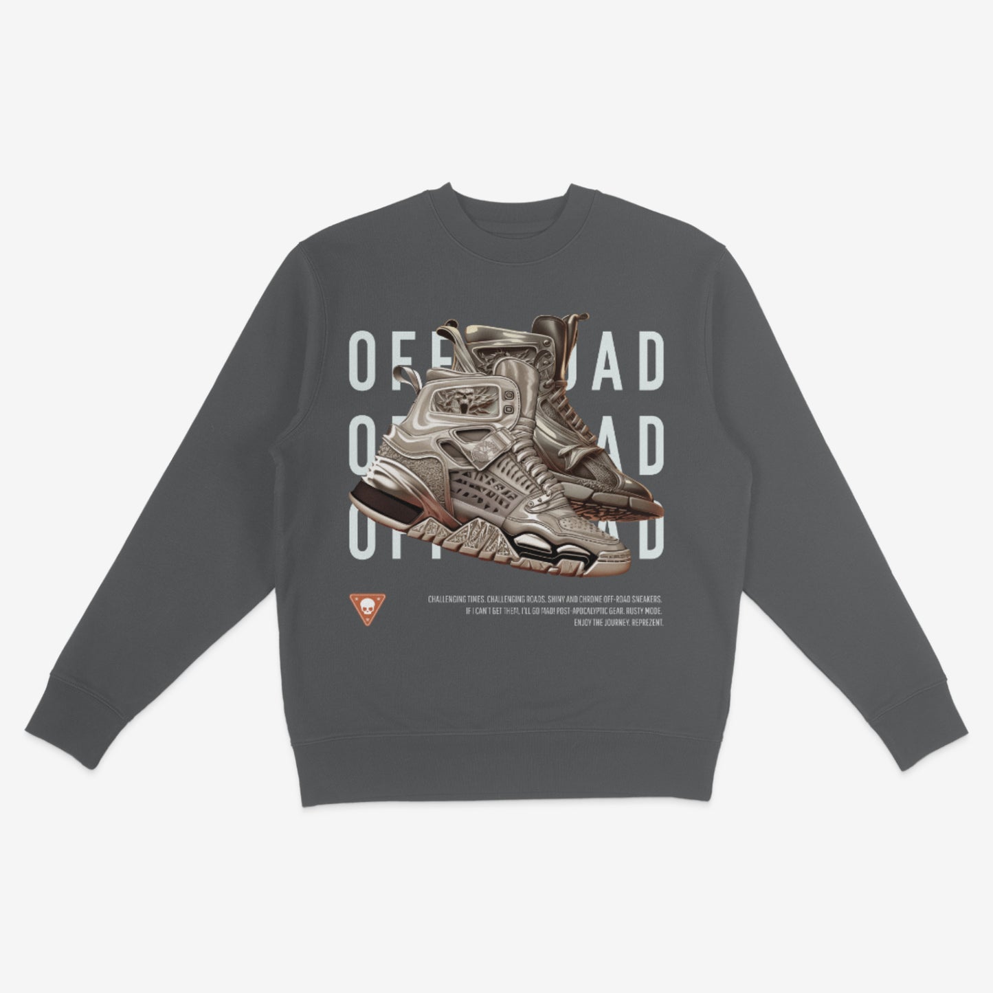 PFTN sneakers print sweatshirt