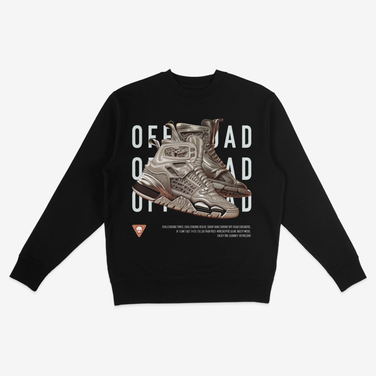 PFTN sneakers print sweatshirt