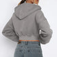ZIPPER  croptop hoodie