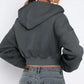 ZIPPER  croptop hoodie