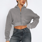 ZIPPER  croptop hoodie