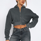 ZIPPER  croptop hoodie