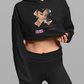 swaeX print croptop hoodie