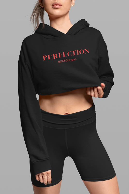 PERFECTION PRINT croptop hoodie