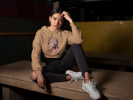 GRAPHIC PRINT croptop hoodie