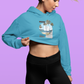 BEACH PRINT croptop hoodie