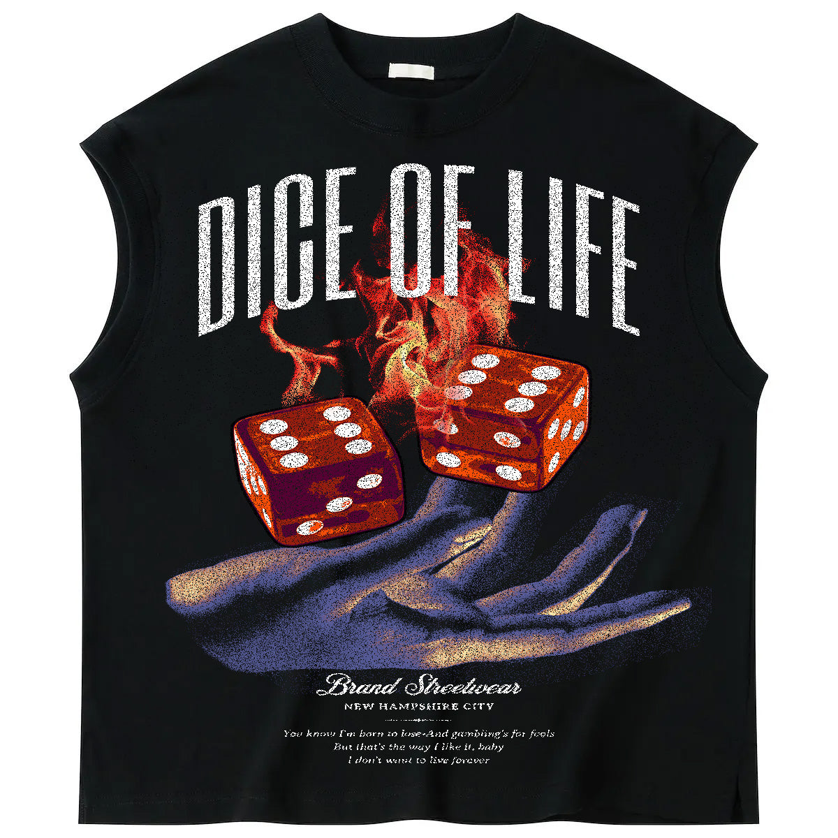 dice of life sleeveless TSHIRT