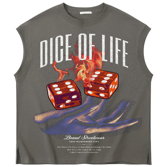 dice of life sleeveless TSHIRT