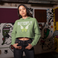 butterfly print croptop hoodie