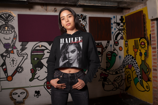 HAILEE PRINT croptop hoodie