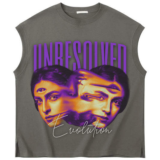 unresolved sleeveless TSHIRT