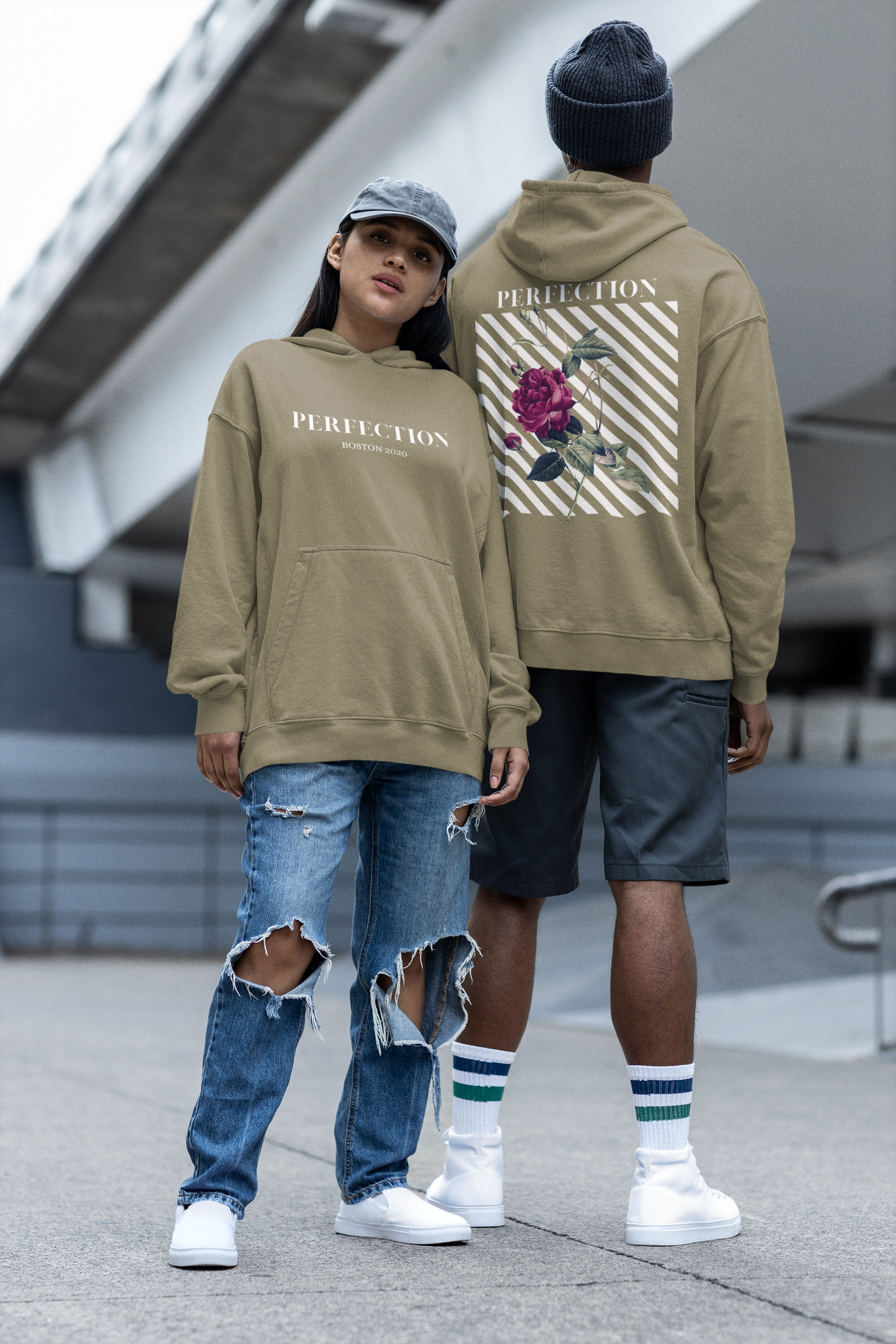 PFTN FLOWER PRINT SWEATER
