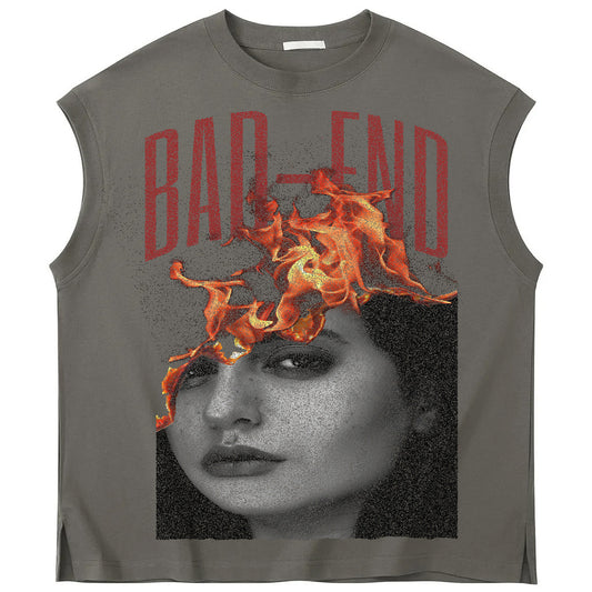 BAD-END sleeveless TSHIRT