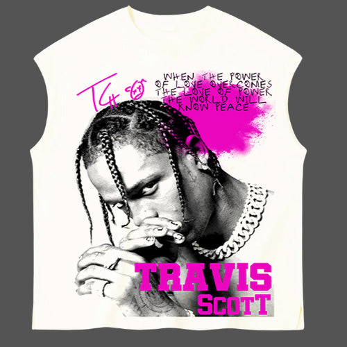 travis sleeveless TSHIRT