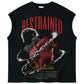 restrained sleeveless TSHIRT